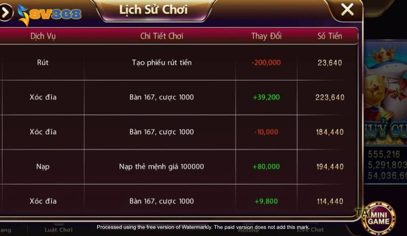 Ảnh minh hoạ: lịch sử cược là gì?